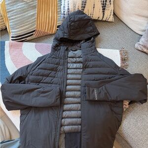lululemon Down For It All Men's Black Hooded Jacket